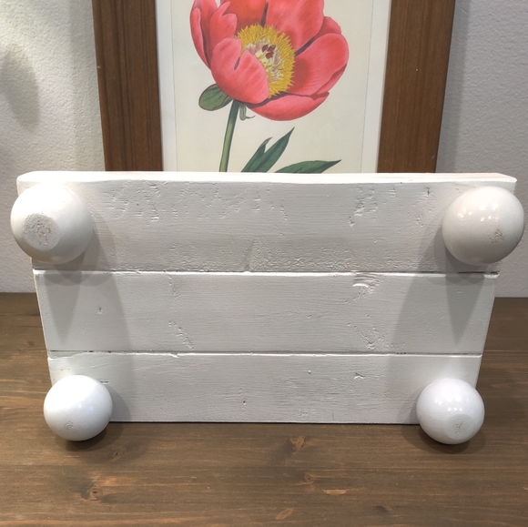 White Solid Wood Rustic Riser Tray - Picture 10 of 10